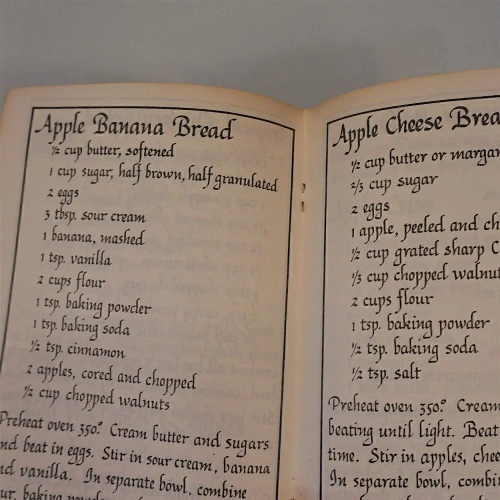 Apple Recipes Cookbook Dishes Salad Dessert Calligraphy Recipes Appleridge Stone